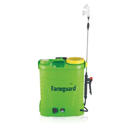 China Agriculture Agricultural Plastic Backpack 12L Battery Powered Sprayer for sale