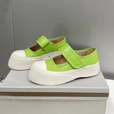 China Around 2022 retro Mary Jane sandals women's new shoes big head thick bottom simple cute white shoes small for sale