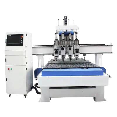 China MDF WOOD ACRYLIC ALUMINUM ALUMINUM 4 AXIS ACRYLIC ALUMINUM CNC Router Woodworking Machine 1325 Wood Engraving Machine Price Wood CNC Machinery For Sale for sale