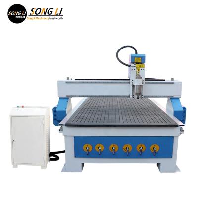 China Acrylic PVC Wood Engraving Cutting 1325 Vacuum Adsorption 2.2kw Woodworking Table Saw Machine Wood Router For Construction Industry for sale