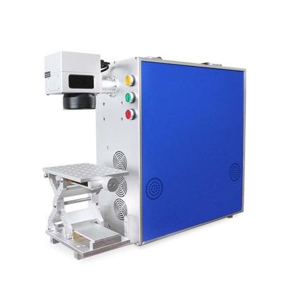 China Automated Loading Desktop Laser Marking Machine 20w Fiber Laser Marking Machine 50w CO2 Laser Engraver for sale