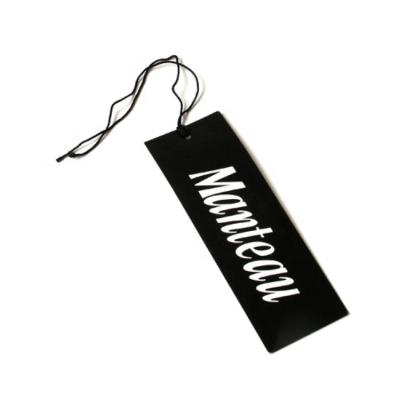 China Recyled Swing Tag With Free Buckle Pins Clothing Garment PVC Tag Paper Label Wholesale Custom Hangtag For Fabric for sale