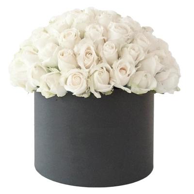 China Custom Design Recyclable Paper Hat Luxury Preserved Paper Flower Boxes for sale