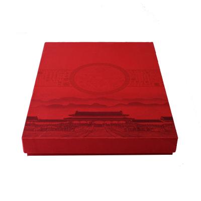 China Recyclable Custom Bulk Red Logo Gold Stamping Telephone Booth Gift Box Personalized Craft Cookie Gift Boxes for sale