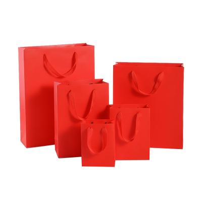 China New Design Recyclable Recycle Kraft Paper Gift Bags For Wedding Gift Paper Bag Small Gift Shopping Bags for sale