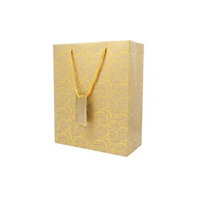 China High Grade Recyclable Gift Bag Gold Stamping Paper Bag Portable Packaging Paper Gift Box Bag Customization for sale