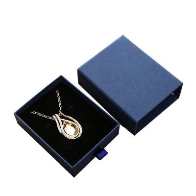 China Luxury Rigid Embalaje Jewelery Packaging Box Recyclable Custom Logo Jewelery Box Necklace Packaging Gift Wrapping Paper Box Joyeria for sale