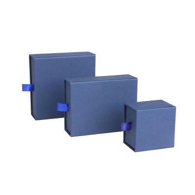 China Recyclable Creative Four-piece Costume Jewelry Paper Jewelry Box Customized Wholesale Drawer Packaging Paper Boxes Corrugated Recyclable Paper for sale