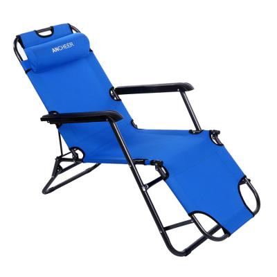 China Folding Chaise Cheap Outdoor Beach Lounge Outdoor Weather Furniture Light Weight Aluminum Chair for sale