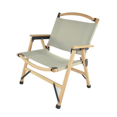 China Good quality wooden folding beach chair outdoor cheap camping wooden beach chair wholesale foldable chair for sale