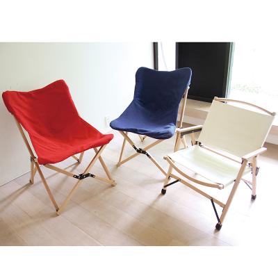 China Hot Selling Outdoor Camping Wooden Seat Foldable Low Chair Wood Chair Foldable For Picnic for sale