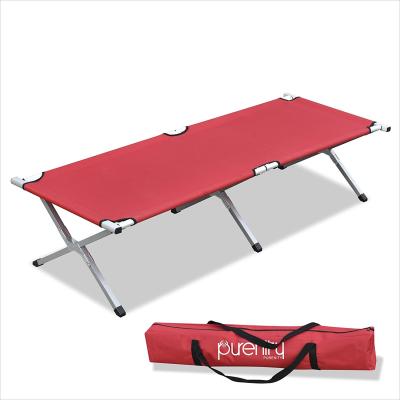 China Wholesale Portable Metal Outdoor Rise Lightweight Folding Camping Cot Camping Cot Bed for sale