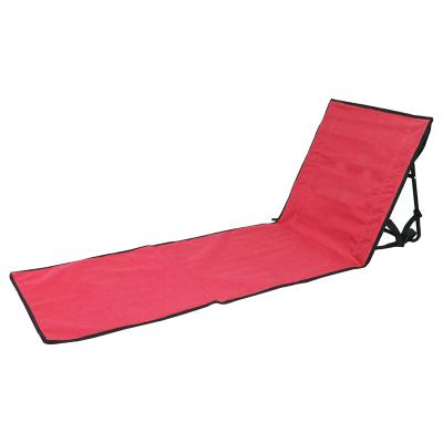 China Metal Camping Folding Beach Lounge Mat Oxford Beach Mat With Modern Outdoor Waterproof Backrest for sale