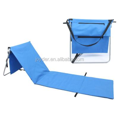 China Beach Mat Sand Free Straw Folding Lounge Chairs Beach Mat With Backrest for sale