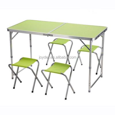 China Folding Table Outdoor Adjustable Height Small Picnic Metal Suitcase Aluminum Folding Table for sale