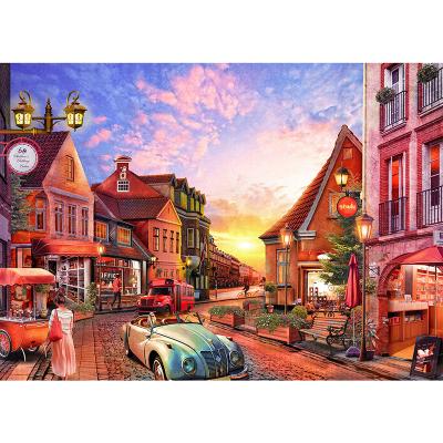 China Toy Factory Custom High Quality cartoon jigsaw puzzle games 1000 pieces jigsaw puzzle for adults for sale