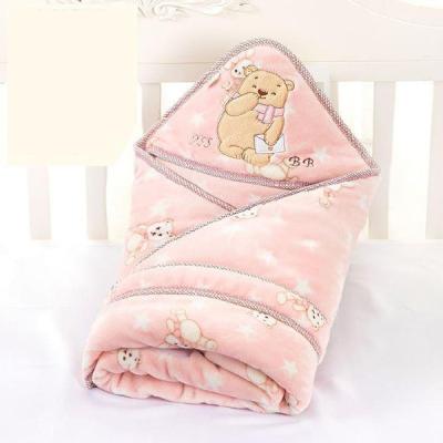 China Anti-bacteria Wholesale Cotton Blankets Baby Blanket Plaid Newborn Infant Wrap Wrap for sale