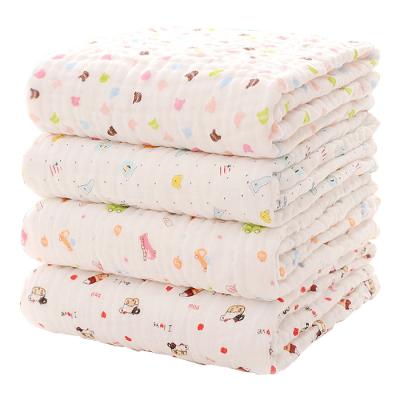 China AWK20330 Antibacterial 6 Layer Promotion Cotton Baby Muslin 100% Cotton Blankets For Baby for sale