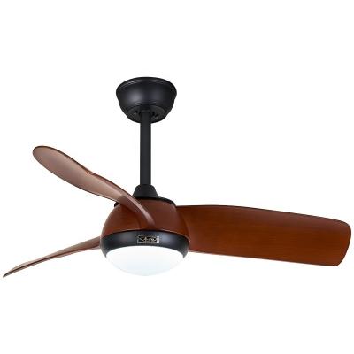 China Modern Blade Ceiling Fan Remote Control Decorating 3 Color Led Lights Fans for sale