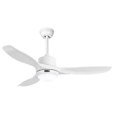 China home indoor decorative ceiling fan lights dc motor energy saving 3 abs remote control led ceiling fans with light à venda