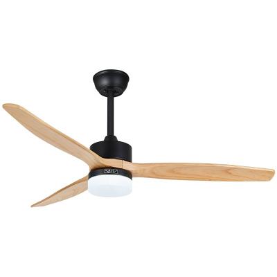 China Fengyun new idea trending products multi function wooden decorative TUYA app led ceiling fans with light for sale