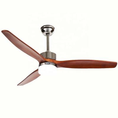 China Fengyun 52 Inch Dimmable Remote Control Modern Noiseless 5 Speed Timer led Ceiling Fans with Light à venda