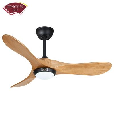 China Fengyun new idea trending products multi function wooden decorative TUYA app led ceiling fans with light à venda