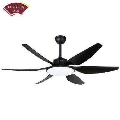 China Fengyun Indoor Solid Wood Ceiling Fan Smart Decorative Remote Control With Light à venda