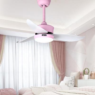 中国 bedroom kids room color ceiling decorative 38'' high quality hidden blade ceiling fan chandelier light 販売のため