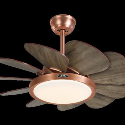 China 220V 110V Modern designer chandelier high quality PC motor remote control led ceiling fans en venta