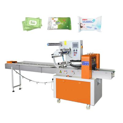 China Pillow Type Cloth Wet Packaging Machine Xbl-500b Automatic Alcohol Packaging Products Machine for sale