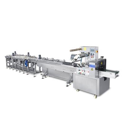 China XBL-Y Products High Precision Food Grade Biscuit/Cake/Pastry/Mooncake/Bread Packing Machine Automatic Wrapping Line for sale