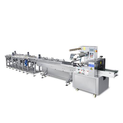 China Multifunctional Automatic Packing Line XBL-Y Food Single Channel Delivery Packing Machine System for sale