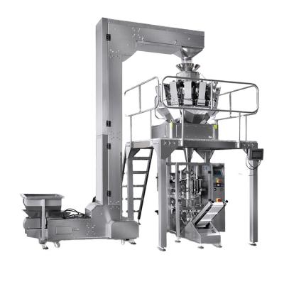 China Multifunctional 10 Weigher Head Automatic Granule Filling Nuts Sealing Vertical Packaging Machine for sale