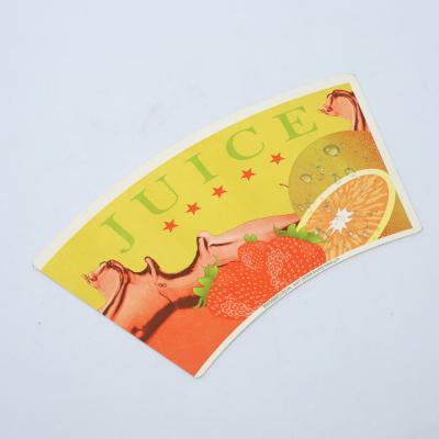 China Disposable Waterproof Offset Printing Paper Cup Fan With PE Coated Paper Cup Side Sheets for sale