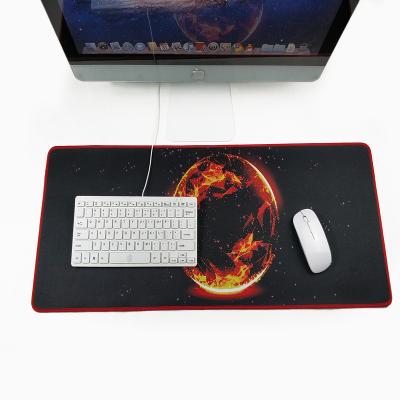 China 100% Eco-friendly Custom Design Large Exquisite Pattern Gaming Mouse Pad With Planet for sale