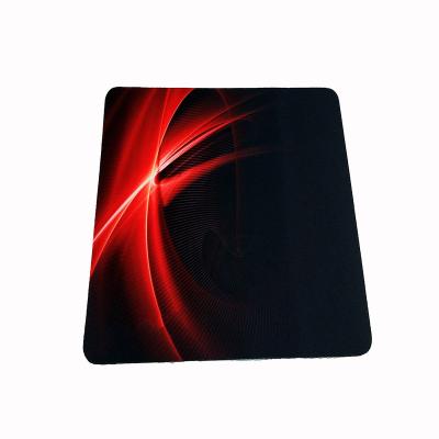 China 100% Customized Small Size Eco-friendly Logo Fabric Anti-Slip Natural Rubber Gaming Mouse Pad With Locked Edge for sale