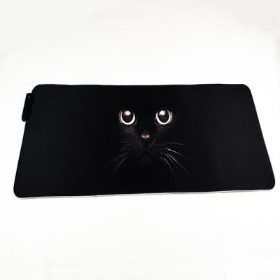 China 100% Eco-Friendly Custom Oversized Soft Mouse Pad Large Gaming RGB Glowing Mouse Pads With Cat for sale