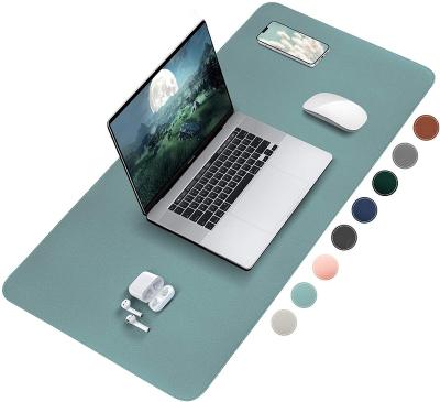 China Custom Leather Desk Protector Stocked Logo Print Waterproof Luxury Large for Office and Home for sale