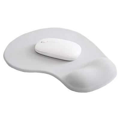 China Stocked Custom Design Ergonomic Mouse Pads With Popular Eco - Friendly Gel Wrist Rest Support Gray for sale