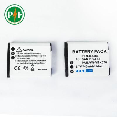 China DB-L80 Battery For Sanyo Xacti VPC-CG20 VPC-CG100 Customized for sale