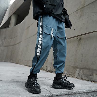 China 2021 Autumn New Trend Anti-wrinkle Multi-pocket Hombre Fashion Cargo Pants Male Casual Men Loose Culotte Sweatpants for sale