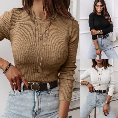 China Autumn Winter Breathable 2021 Loose Round Neck Cardiagn Long Sleeve Thick Line Cover Up Sweaters for sale