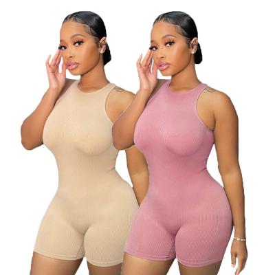 China Wholesale Women QUICK DRY Summer 2021 Solid Color Ladies Fitness Overalls Womens Overalls & Rompers for sale