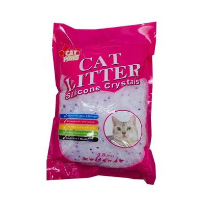 China 3.8L Quality Silica Gel Cat Sand Scoopfree Crystal Cat Reliable Garbage Stored for sale