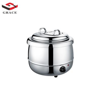 China Easily Cleaned Stainless Steel Stainless Steel Warmer Kitchen Utensils Cookware Buffet Soup Pot Soup Kettle with Lid for sale