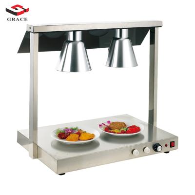 China Keeping Food Warmer for Hotel Restaurant Hotel Equipment Stainless Steel Tabletop Food Modern Luxury Heat Lamps Shake Heat Lamp Food Warmer for sale