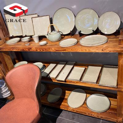 China Modern Minimalist Vietnam Restaurant Dinnerware Tableware Sets Ceramic Dishes For Hotel for sale