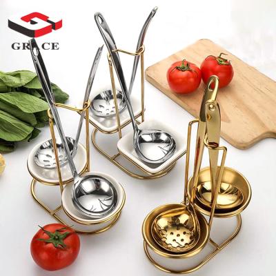 China Luxury Ceramic Buffet Soup Set Restaurant Pocket Soup Set Stainless Steel Gold Station Supply Warmer Display with Soup Pocket for sale