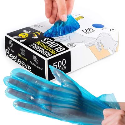 China Food Service Customized PVC Gloves Disposable Plastic Non-Slip Gloves PVC Cleaning Gloves for sale